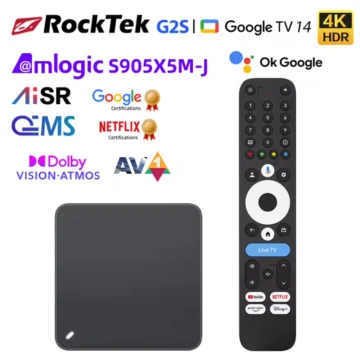 TV Box RockTek G2S 2/32 Amlogic S905X5M-J WiFi6 NETFLIX