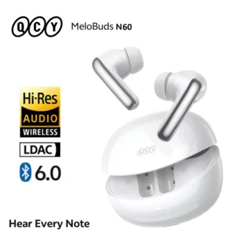 Навушники QCY MeloBuds N60 Hi-Res LDAC PureSilenz ANC AI White